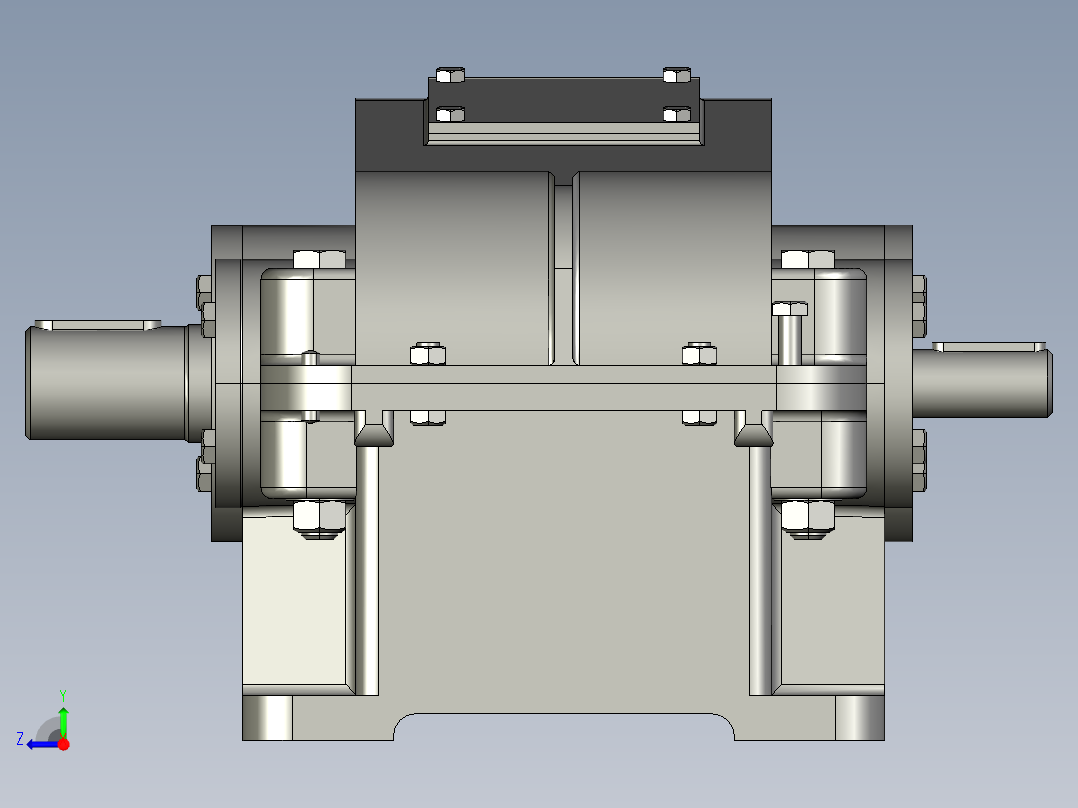二级减速器右视图