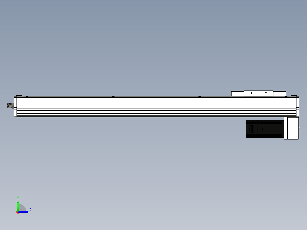 Toyo东佑达直线模组-ECH14-700-BM-200W+煞車左视图
