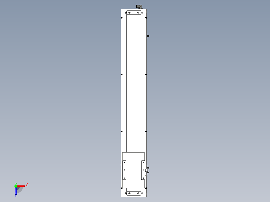 Toyo东佑达直线模组-ECH14-700-BM-200W+煞車俯视图
