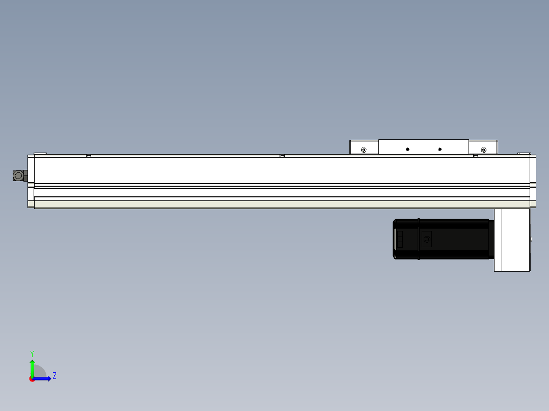 Toyo东佑达直线模组-ECH17-450-BM-400W+煞車左视图