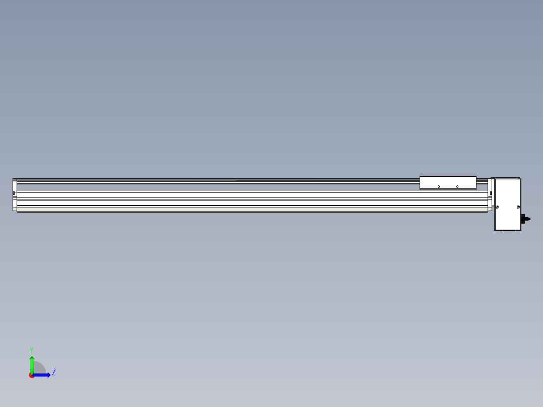 Toyo东佑达直线模组-ETB17-1000-LD左视图