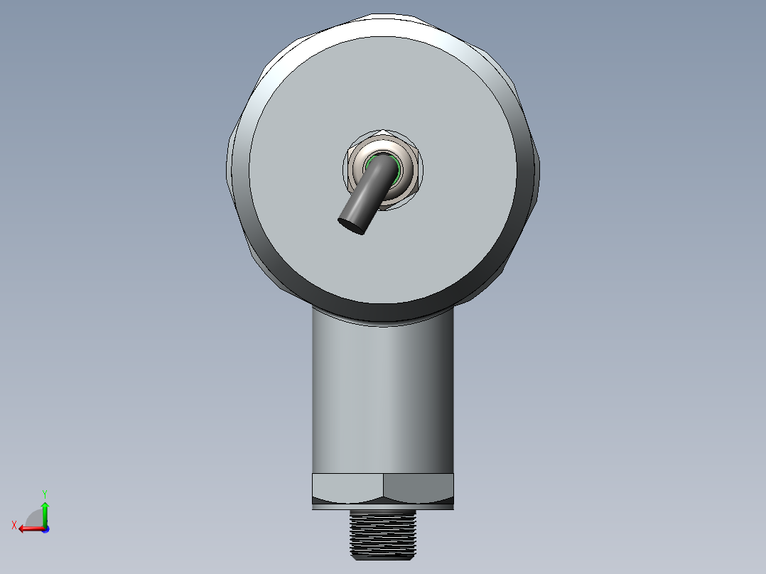 数显压力传感器后视图