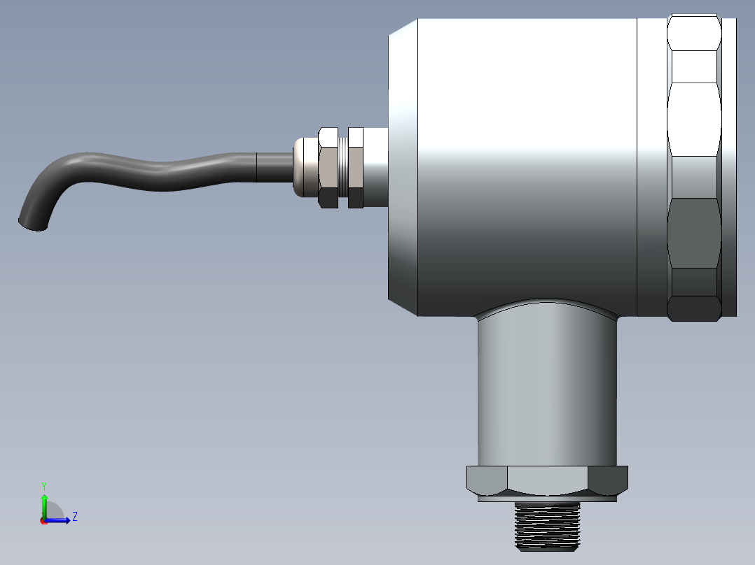 数显压力传感器左视图