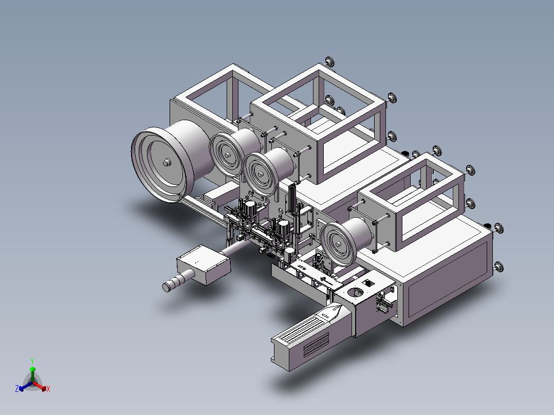 USB端子自动组装设备正等轴测图