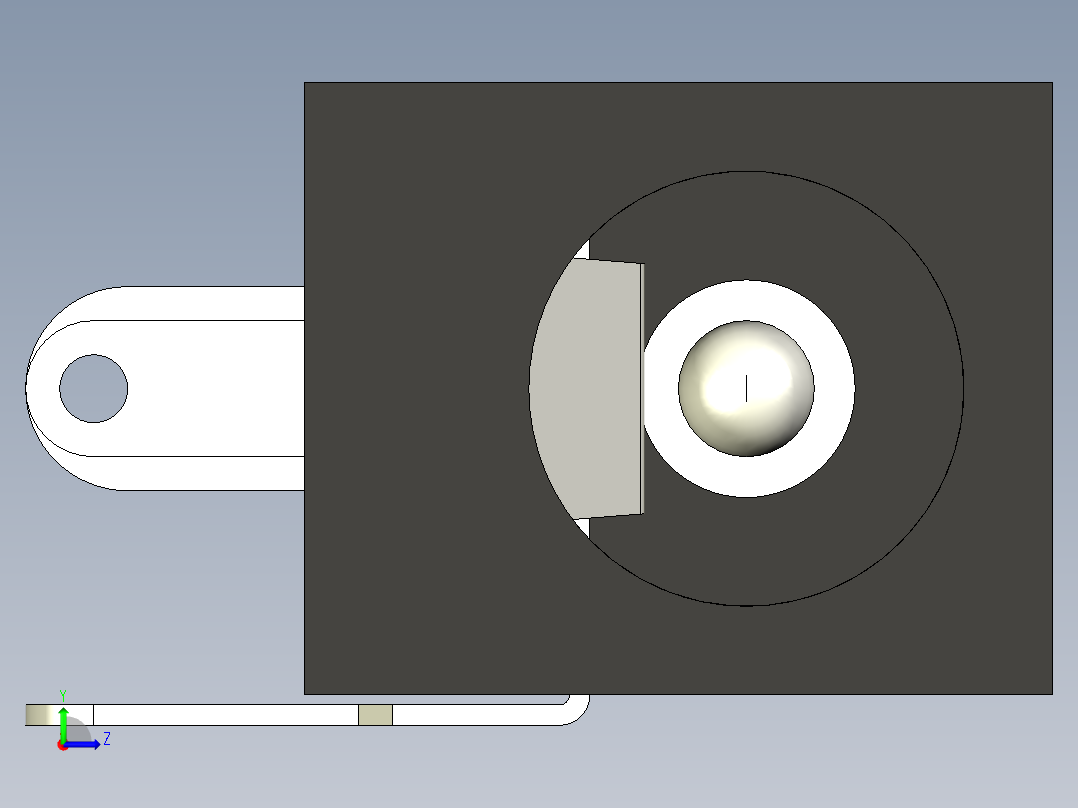 Arduino开发板DC Barrel Jack直流2.1mm端口左视图