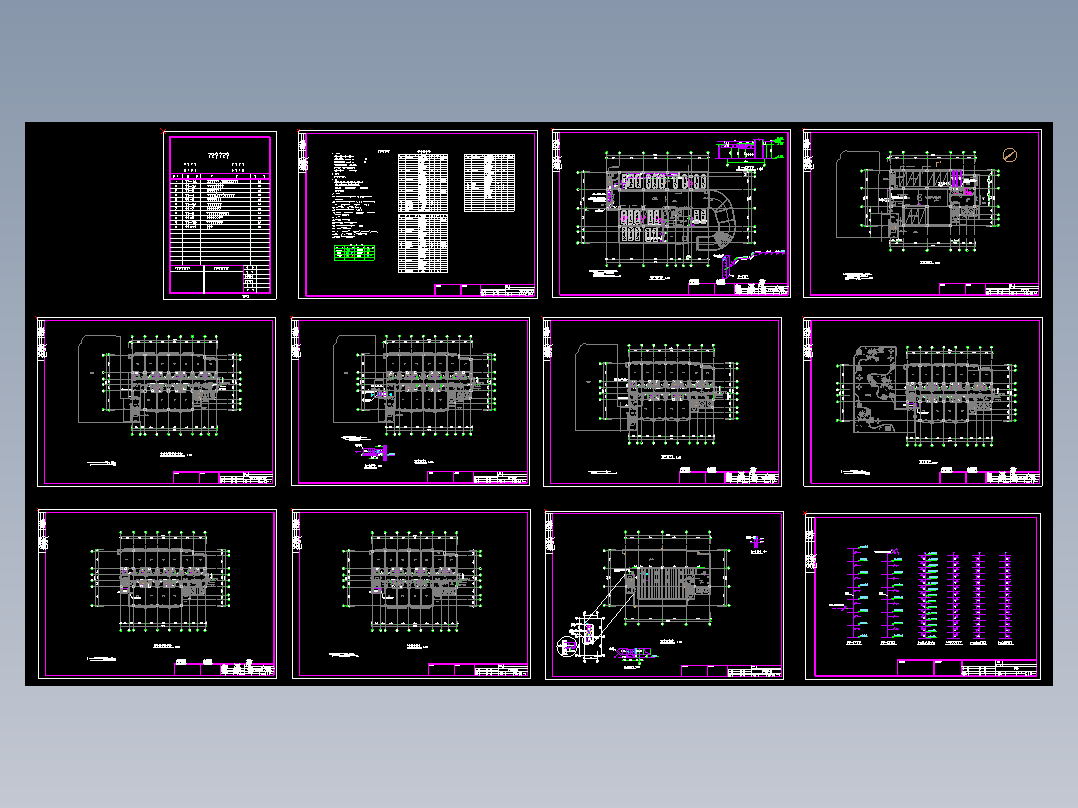 高层商务楼通风施工图