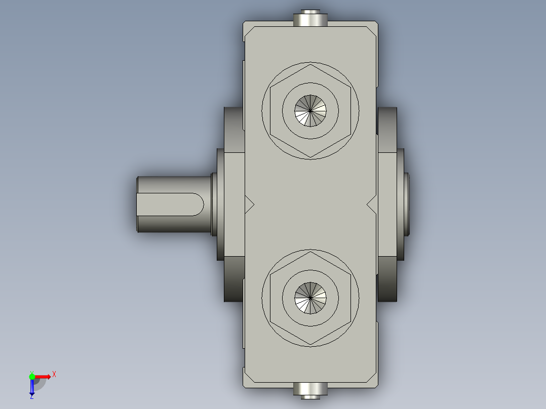 旋转气爪PRC30-180俯视图