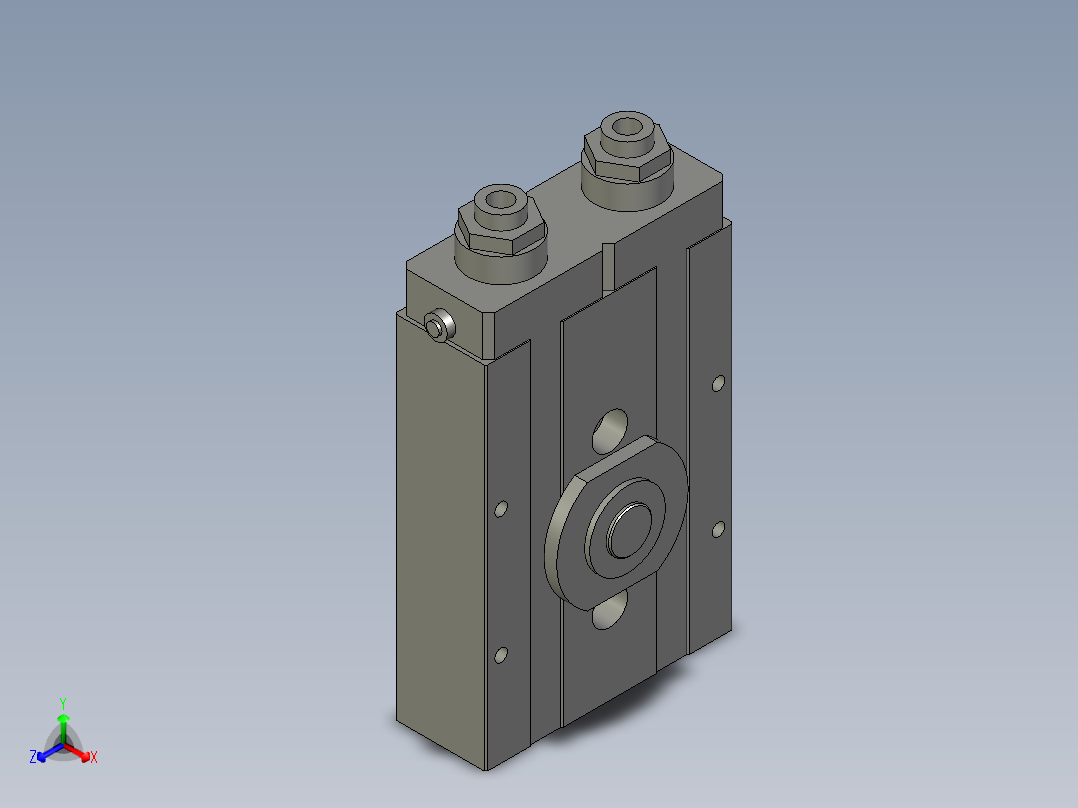 旋转气爪PRC30-180正等轴测图