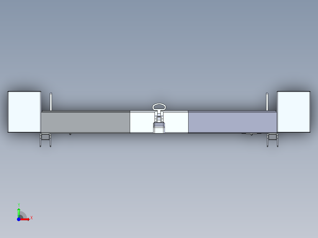 移动式混凝土搅拌机结构前视图