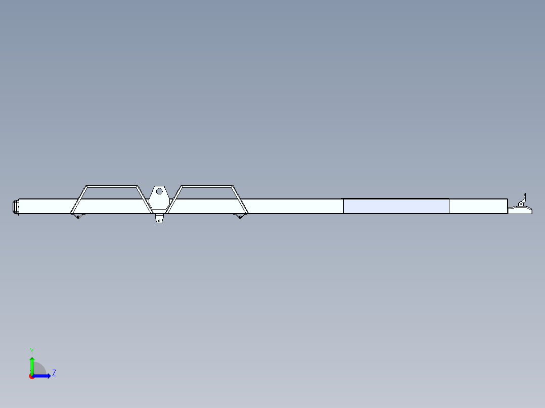 移动式混凝土搅拌机结构左视图