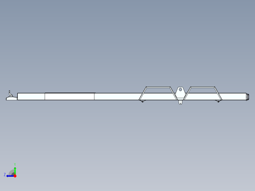 移动式混凝土搅拌机结构右视图