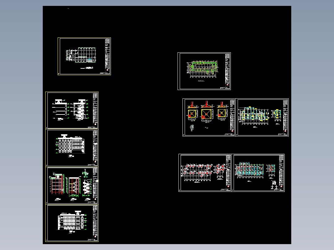【5层】1236平方米局部五层教堂施工组织设计及工程量清单报价（含10张CAD图、施工总平图）