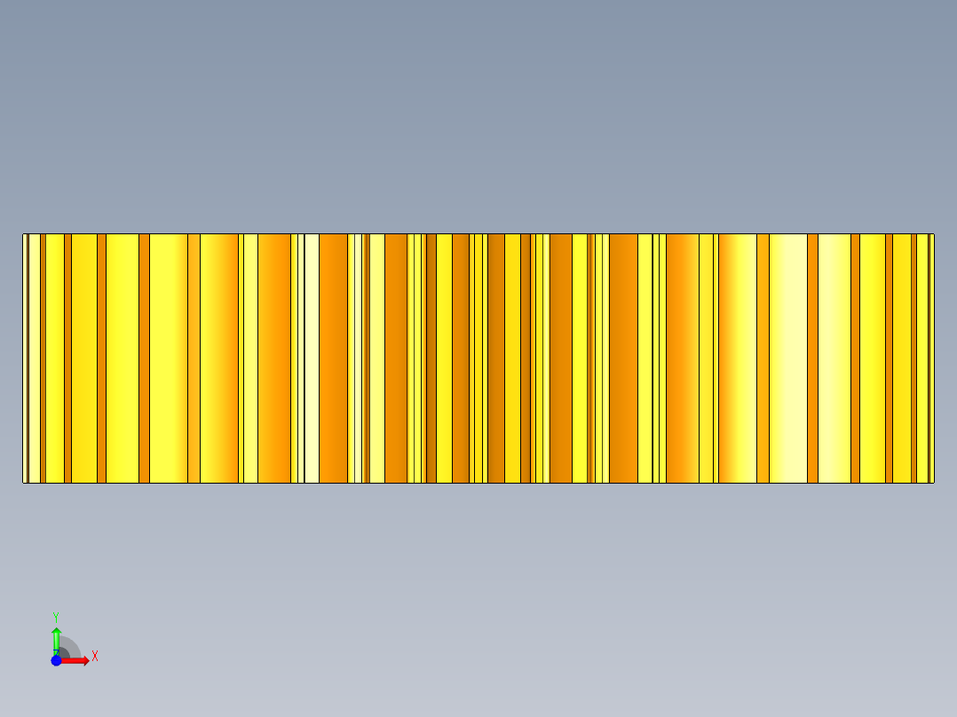 一级减速器UG模型、二维图纸和设计说明书前视图