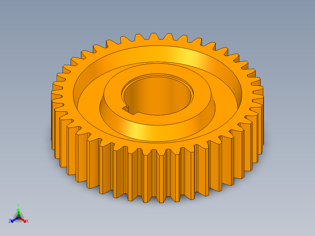 一级减速器UG模型、二维图纸和设计说明书正等轴测图