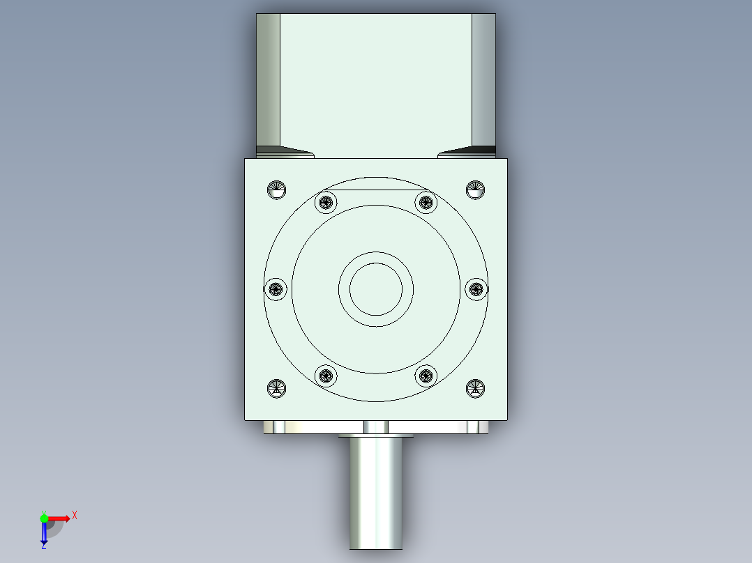 换向器PW70垂直输出-1 14-50-70-M4.stp俯视图