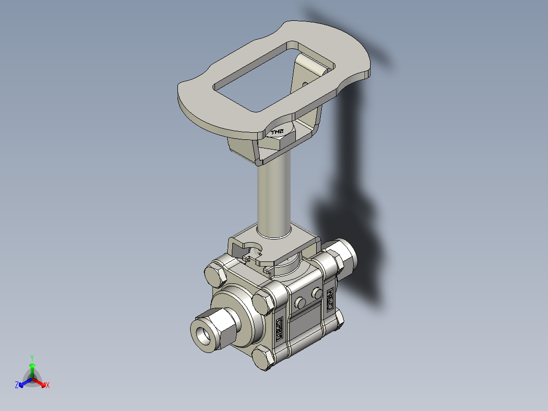 不锈钢三件式60系列热服务球阀，合金X-750阀座，3-8英寸