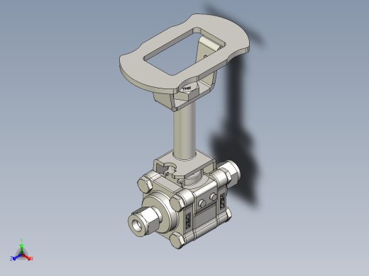 不锈钢三件式60系列热服务球阀，合金X-750阀座，3-8英寸