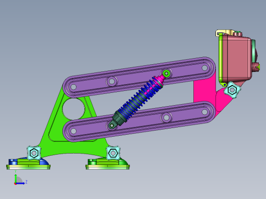 相机专用避震器支座左视缩略图