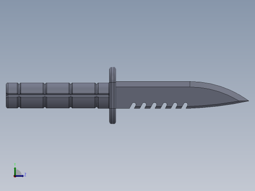 匕首3D左视缩略图