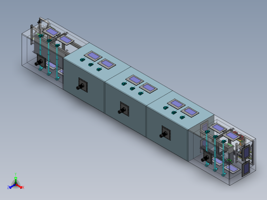 双层隧道炉正等轴测缩略图