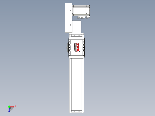 同步带全封闭直线模组TPA-HCB-85D-90-L250-MR-C-P20-N3俯视缩略图