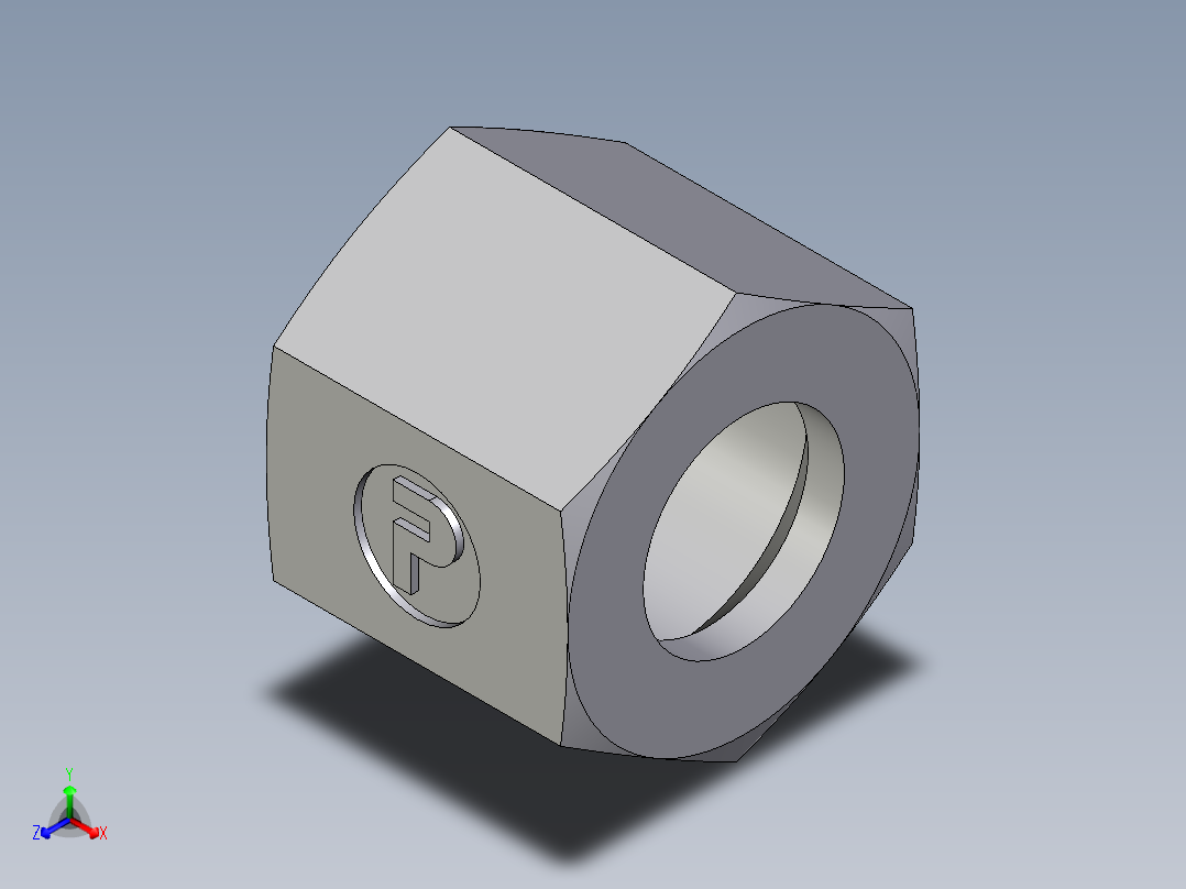 卡套式工业通用硬管接头EO_Nut_EO_24__Cone_end_M08LLCFX主视图