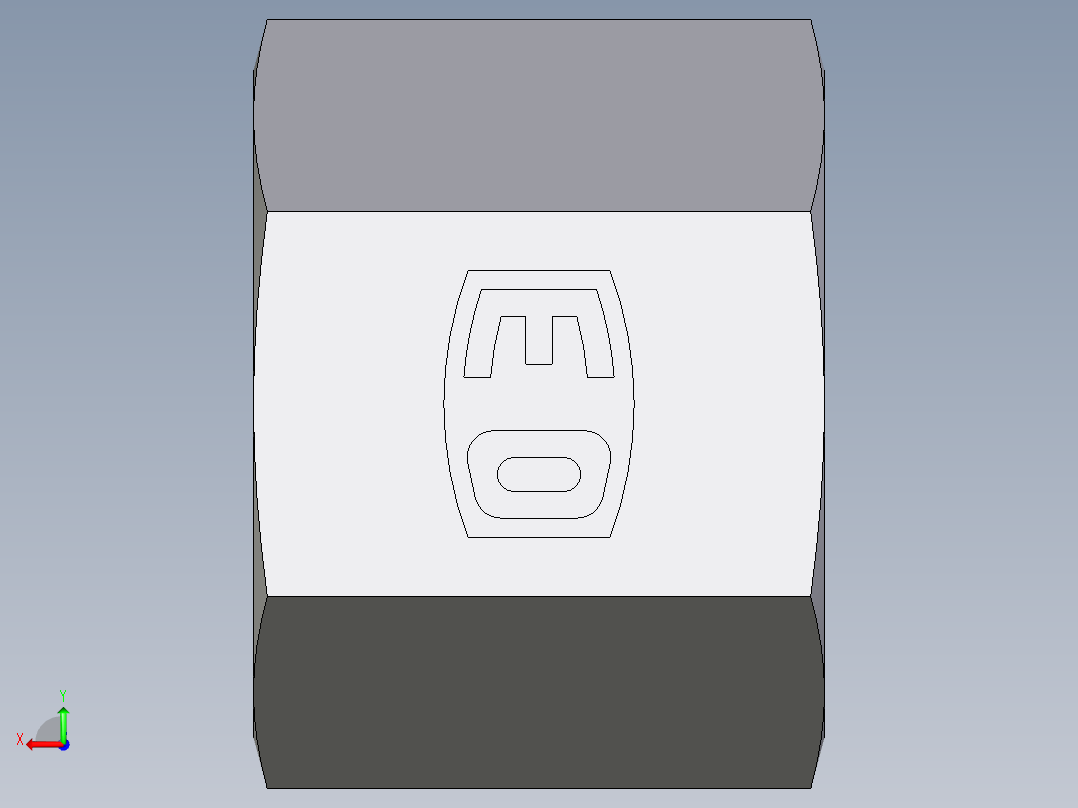 卡套式工业通用硬管接头EO_Nut_EO_24__Cone_end_M08LLCFX后视图