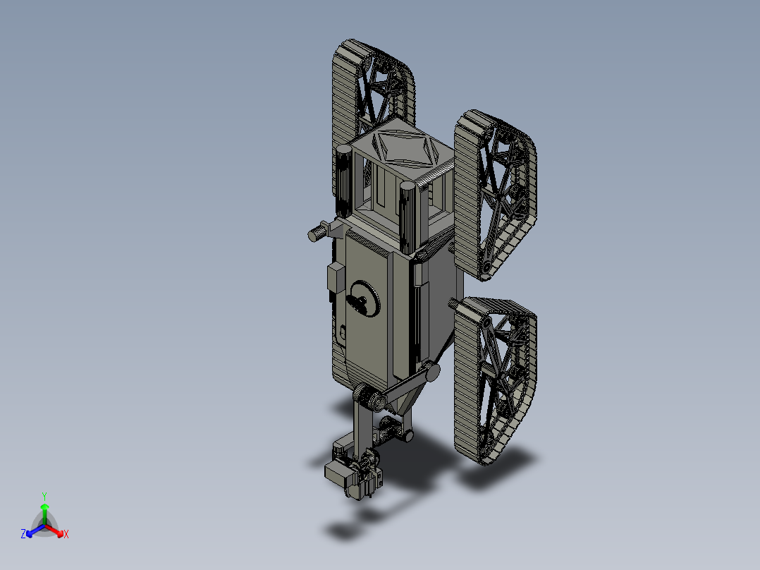 火星车履带结构3D图纸