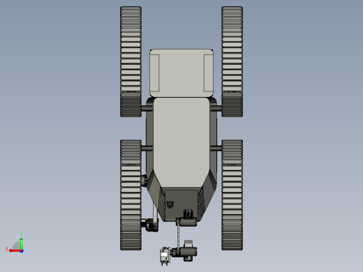 火星车履带结构3D图纸后视缩略图