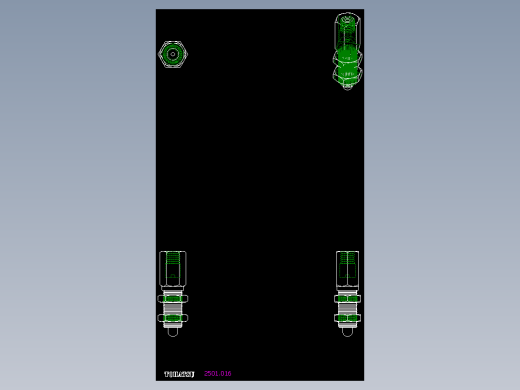 感應器配件2501-2D多系列多零件图纸模型