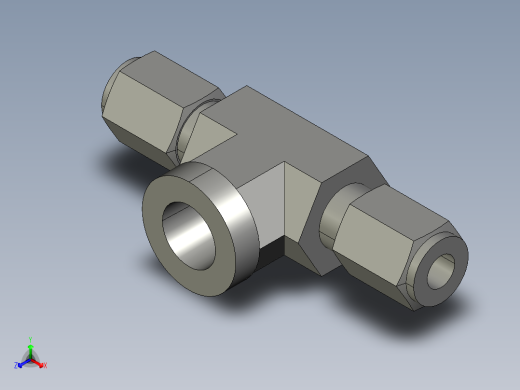 卡套式工业通用硬管接头4-4-4_obu-s