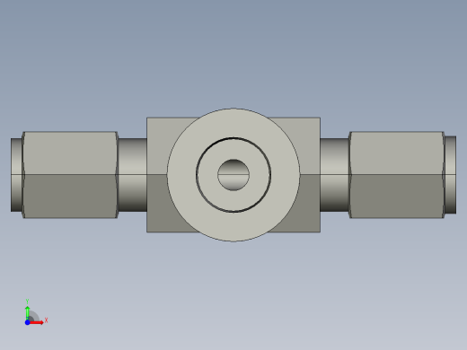 卡套式工业通用硬管接头4-4-4_obu-s前视缩略图