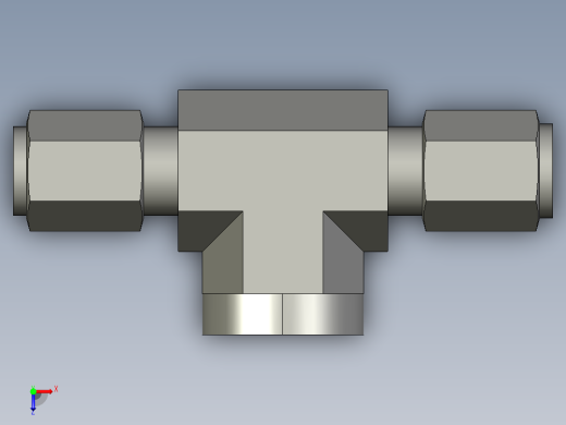 卡套式工业通用硬管接头4-4-4_obu-s俯视缩略图