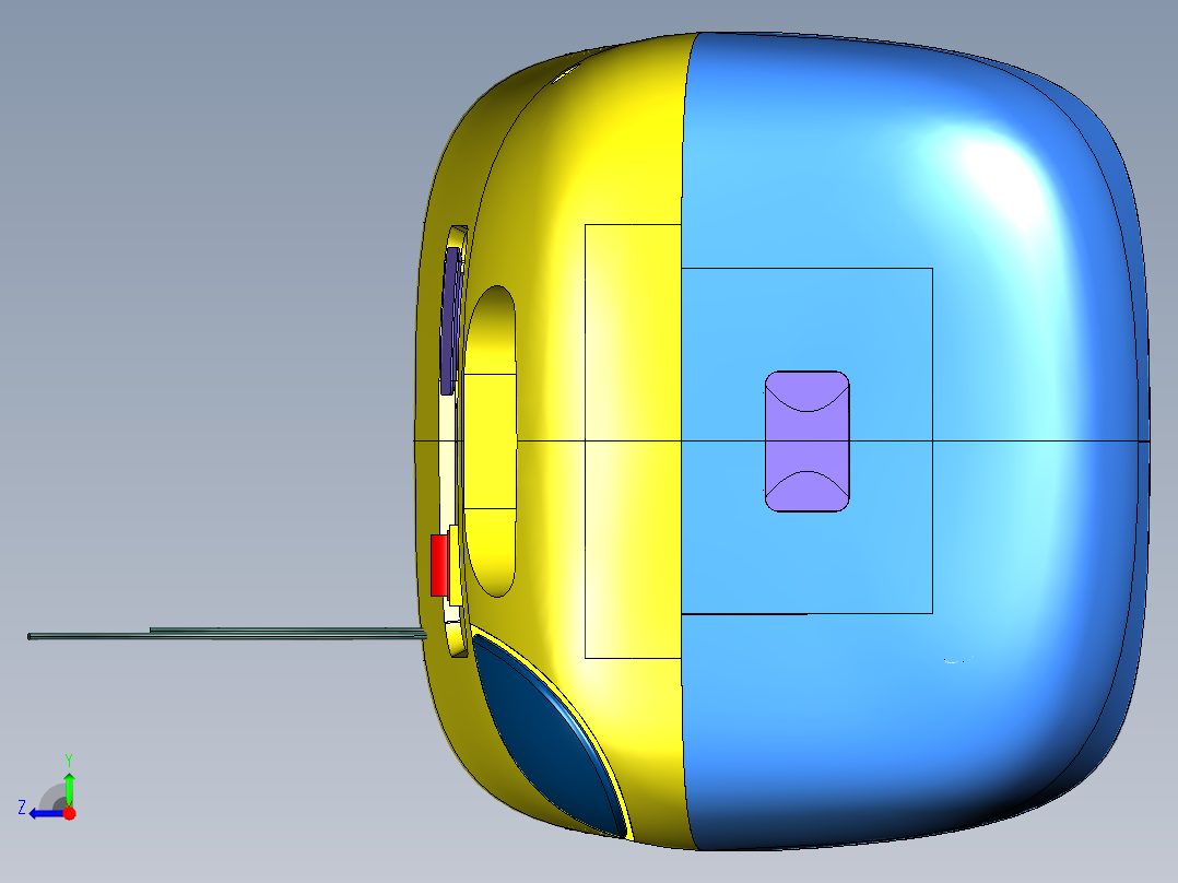 家用制氧机右视图
