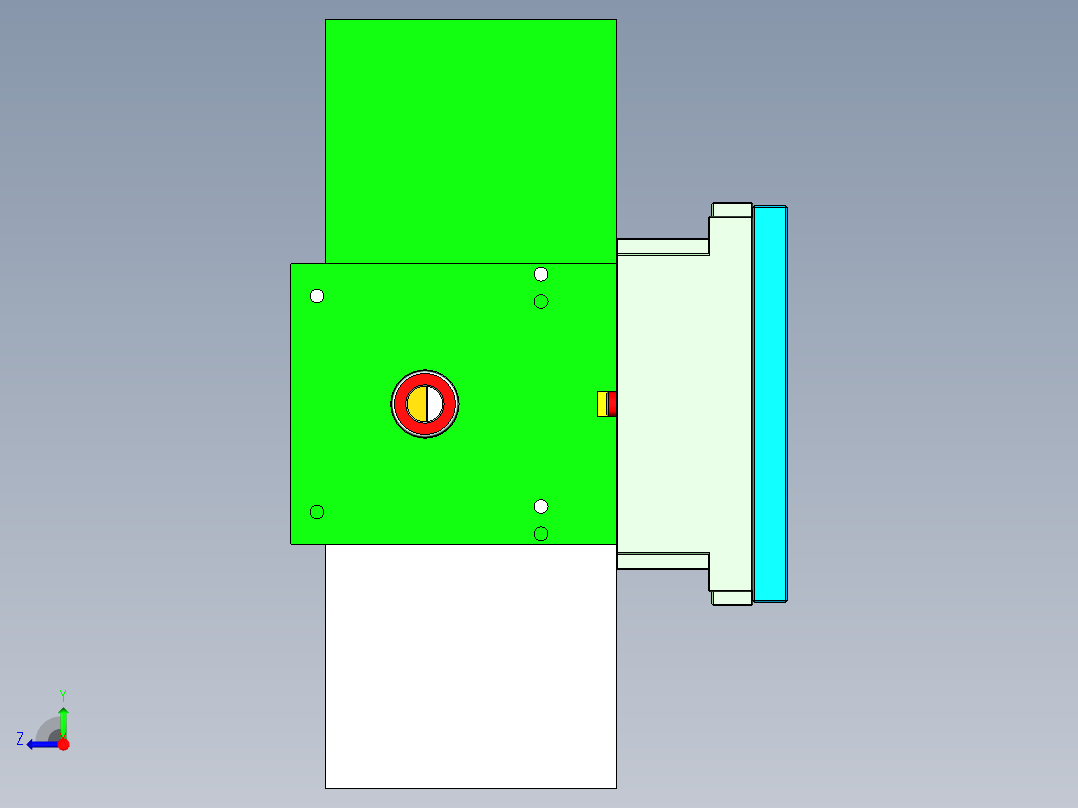 ZAZ00-A-笔记本CNC工装夹具三维模型CNC6-0901右视图