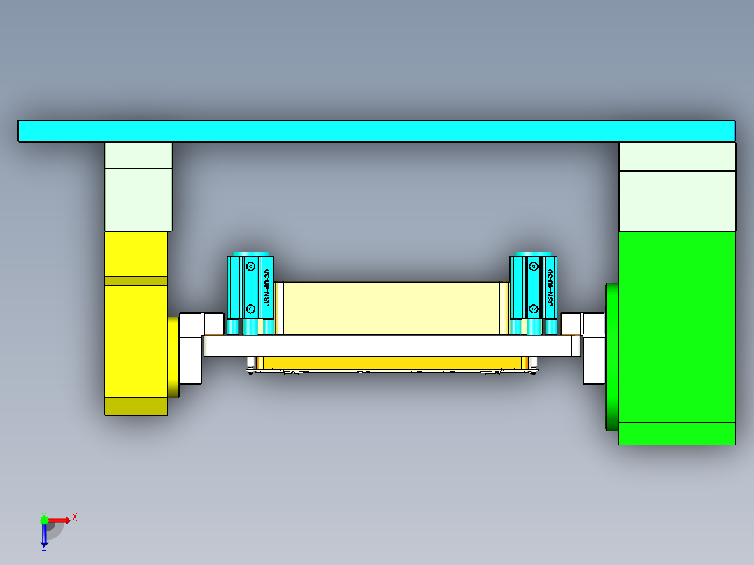 ZAZ00-A-笔记本CNC工装夹具三维模型CNC6-0901俯视图
