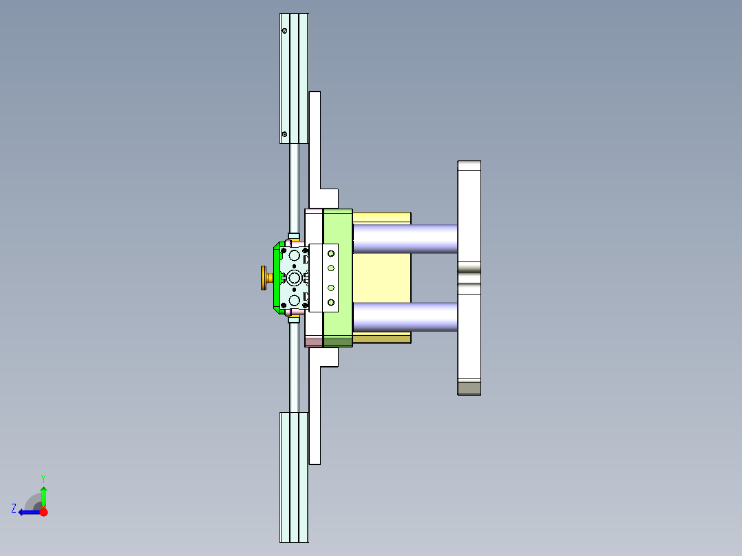 X2-笔记本CNC工装夹具三维模型CNC8-1127右视图
