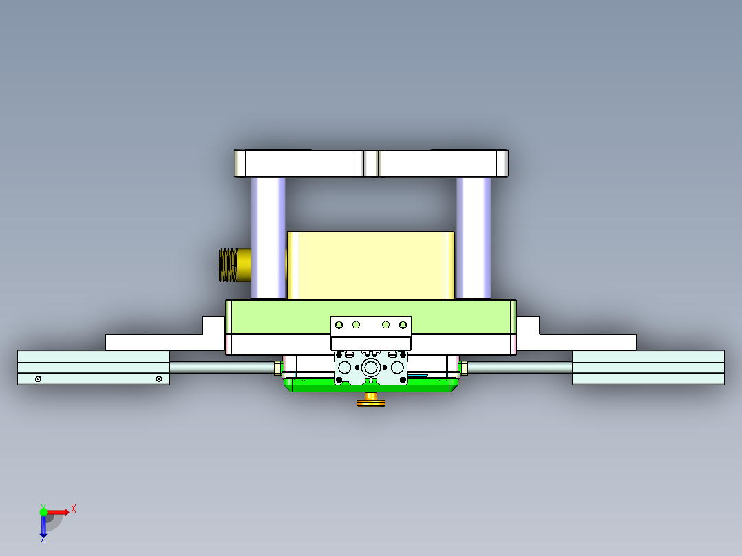 X2-笔记本CNC工装夹具三维模型CNC8-1127俯视图