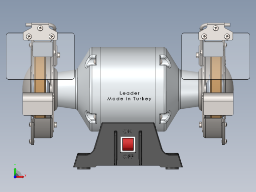 双砂轮打磨机bench-grinder-solidworks2009-2014前视缩略图