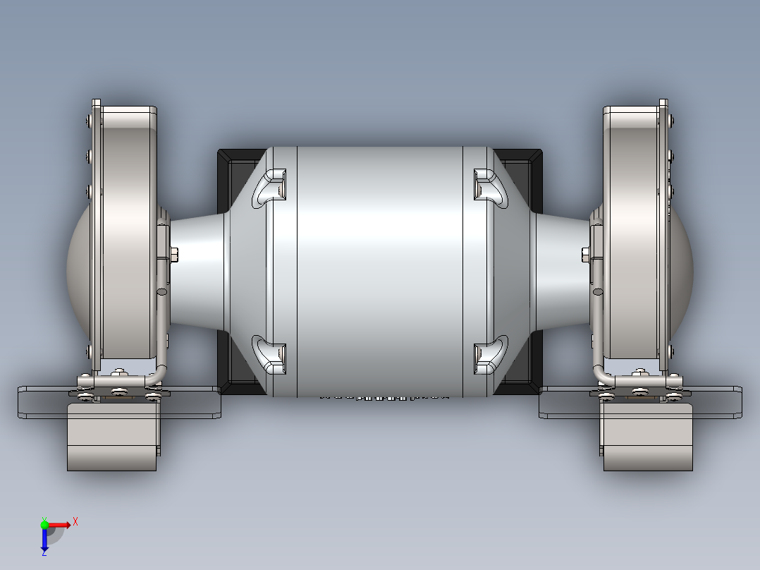 双砂轮打磨机bench-grinder-solidworks2009-2014俯视图