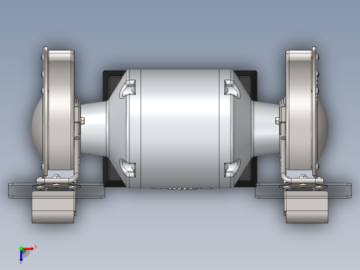 双砂轮打磨机bench-grinder-solidworks2009-2014俯视缩略图