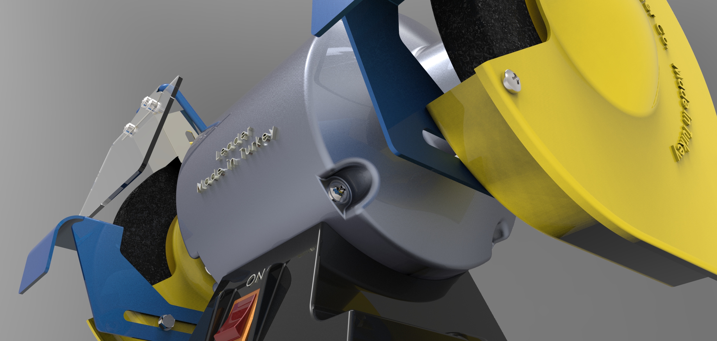 双砂轮打磨机bench-grinder-solidworks2009-2014