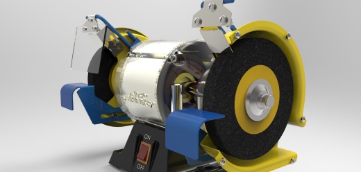 双砂轮打磨机bench-grinder-solidworks2009-2014缩略图