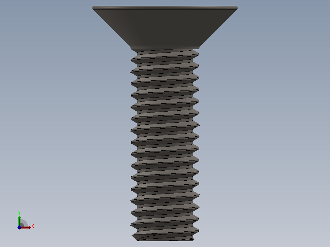 Screw_ISO_10642_M3.5x12_A2.SLDPRT前视图