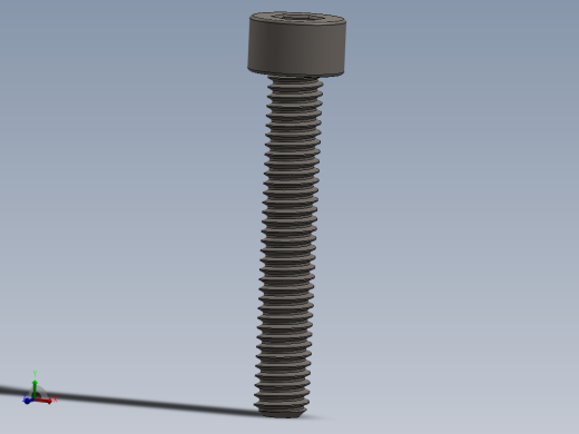 Screw_DIN_912_M4x25F_A2.SLDPRT公制内六角螺钉