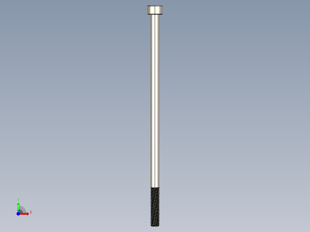 Screw_DIN_912_M5x120_A2.STEP公制内六角螺钉前视图