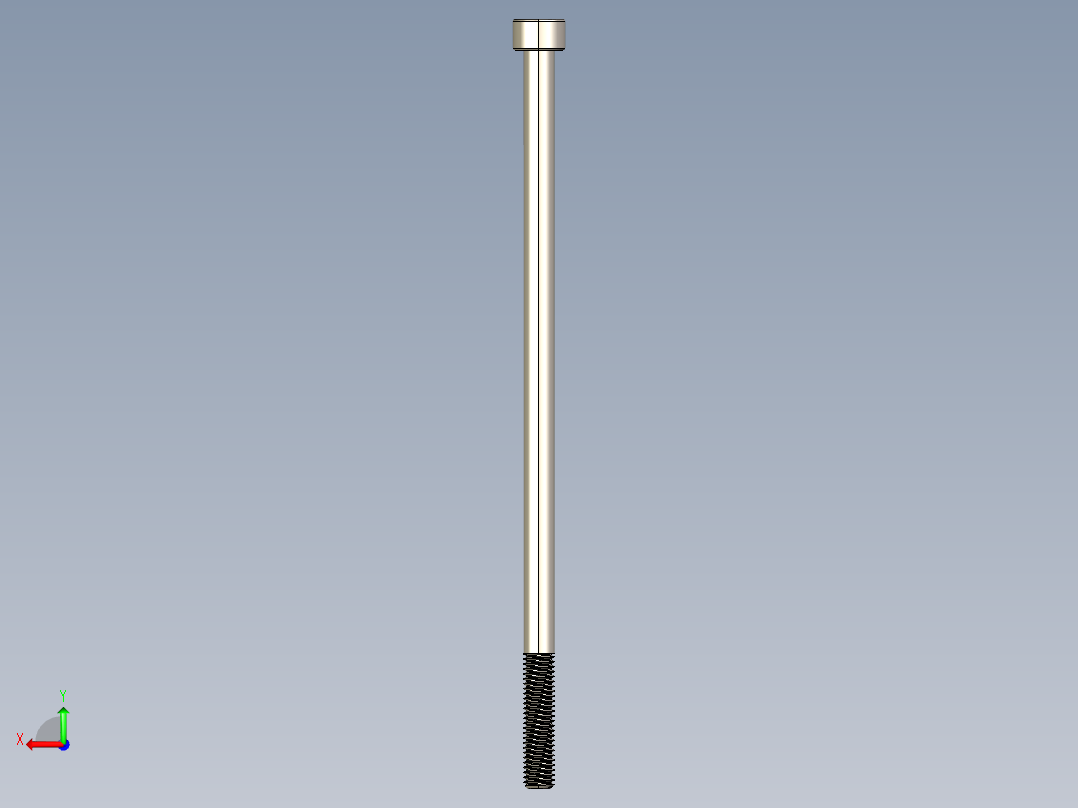 Screw_DIN_912_M5x120_A2.STEP公制内六角螺钉后视图