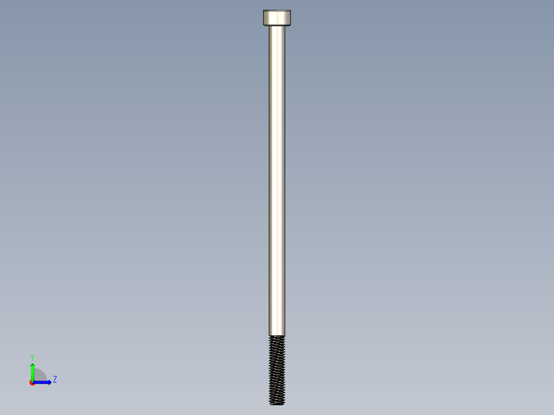 Screw_DIN_912_M5x120_A2.STEP公制内六角螺钉左视图