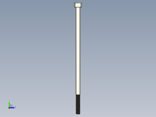 Screw_DIN_912_M5x120_A2.STEP公制内六角螺钉左视缩略图
