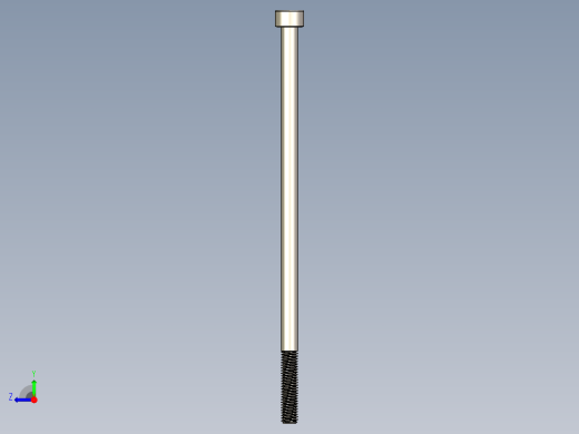 Screw_DIN_912_M5x120_A2.STEP公制内六角螺钉右视缩略图